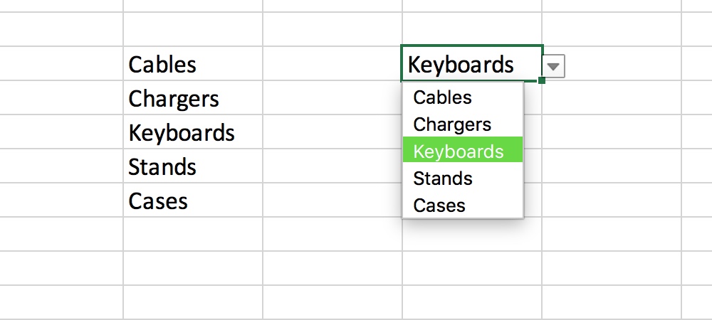 clear recent list in excel for mac